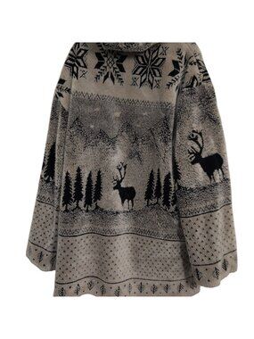 Denali Reversible Sherpa Fleece Hooded Coat Mens Size Medium Forest Deer Outdoor